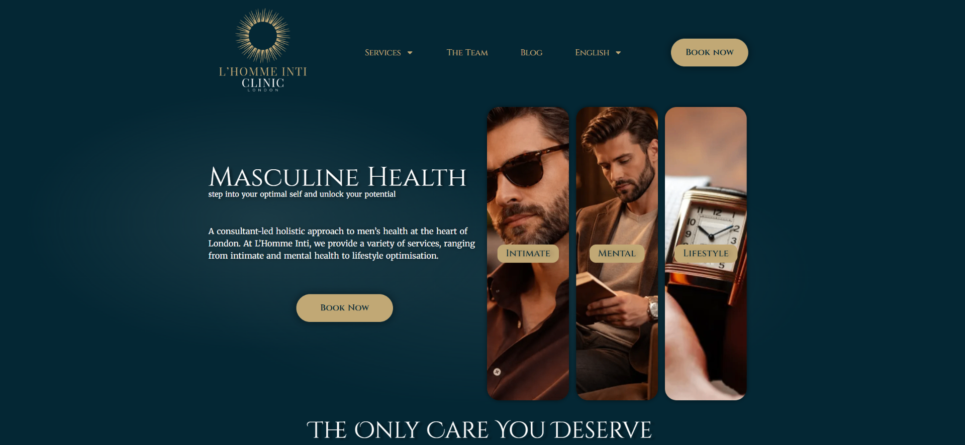 L'Homme Inti Clinic — website designed and built by 101Clinics